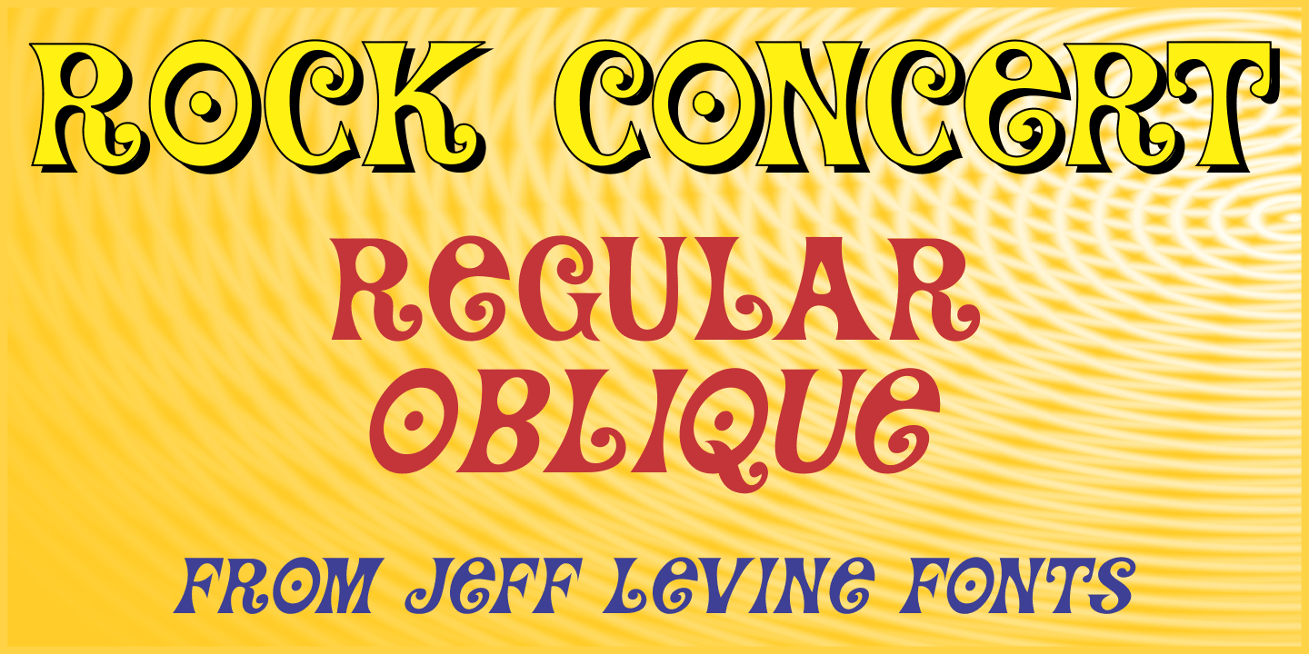 Rock Concert JNL Font