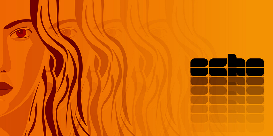 Blox font family sample image.