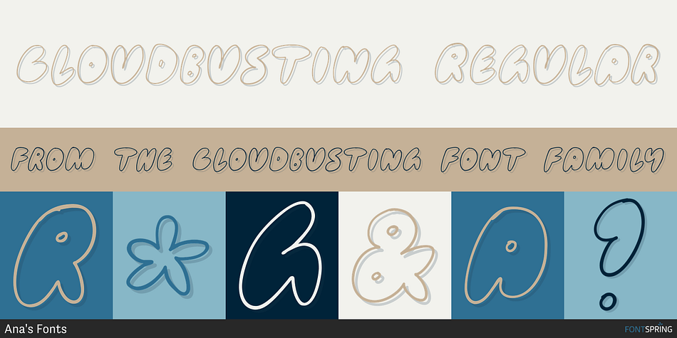 Cloudbusting Regular Font