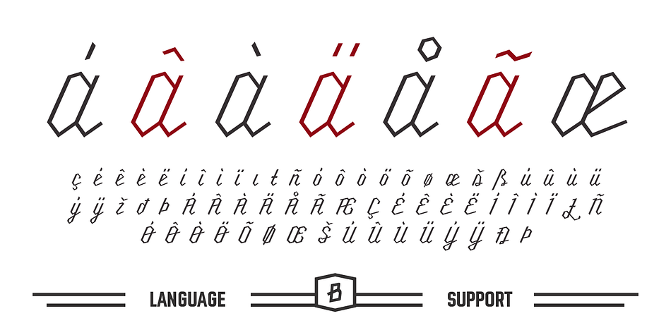 Access the first stylistic set for a disconnected script look, and the second set for even more connections and fluid script than standard.