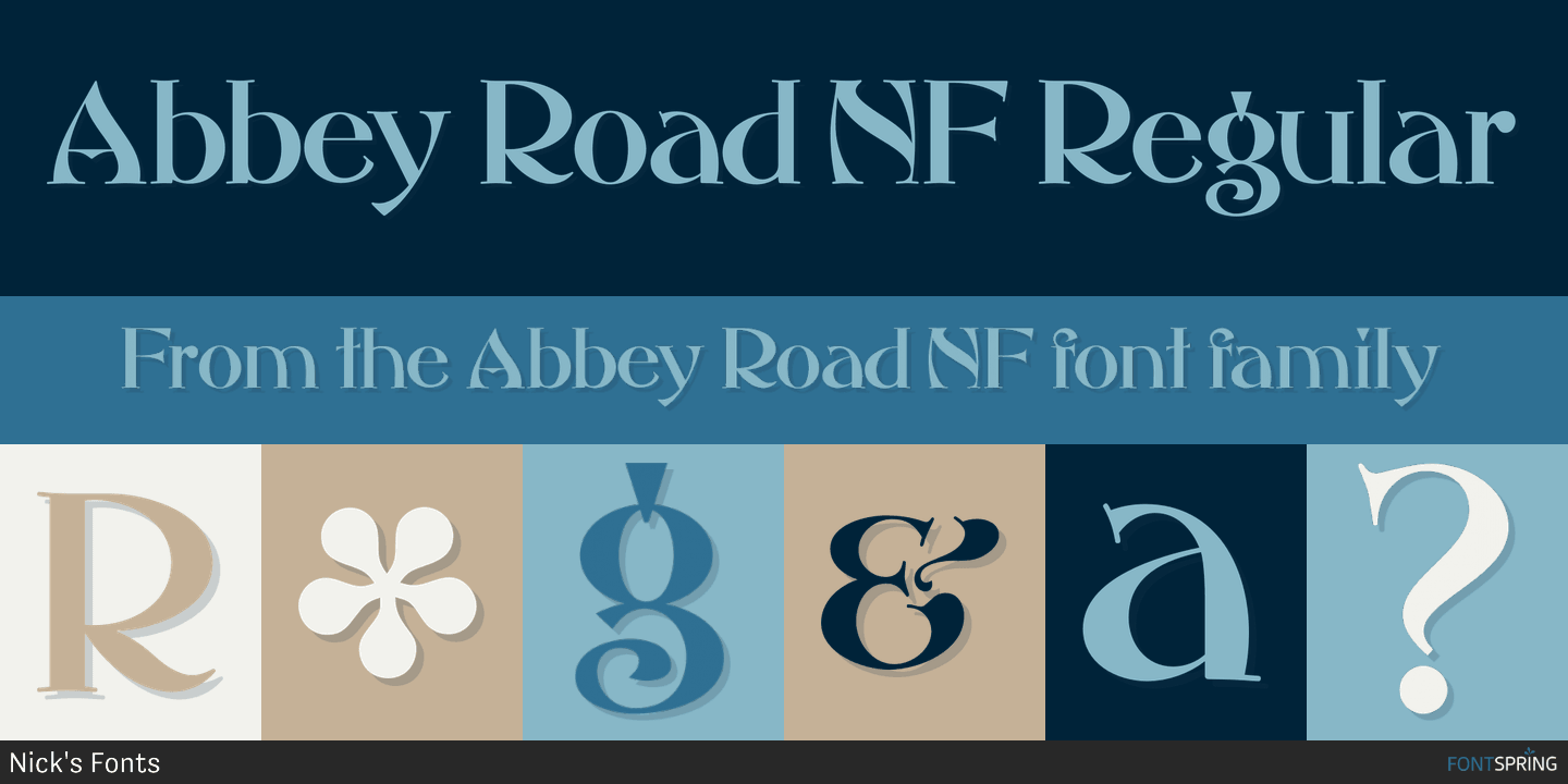 Abbey Road NF Font