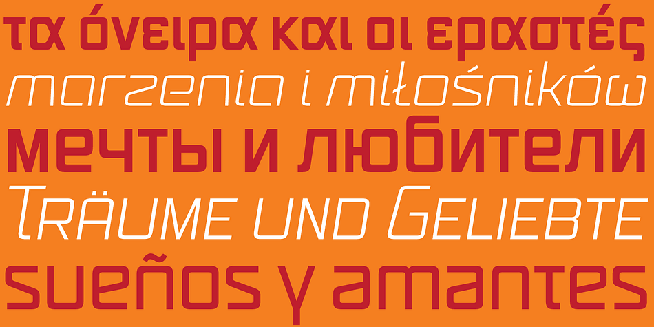 The family was expanded to five weights and two widths, with corresponding italics, for a total of 20 fonts.