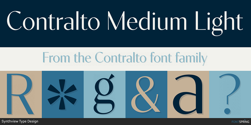 Contralto Medium Light Font