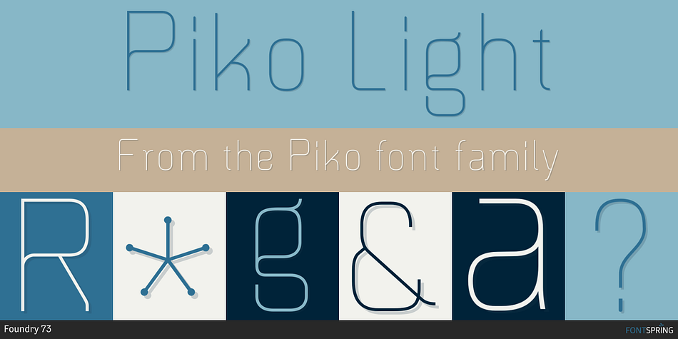 Piko Light Font