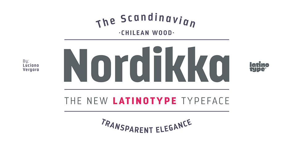 Emphasizing the popular Nordikka font family.