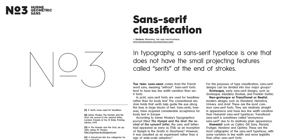 Displaying the beauty and characteristics of the Hurme Geometric Sans 3 font family.