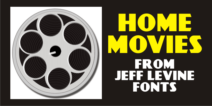 A set of cling vinyl letters and numbers for titling home movies or slides is the basis for Home Movies JNL.