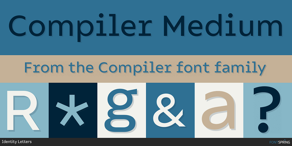 Compiler Medium Font