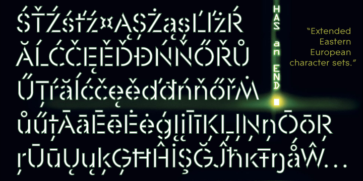 Geomatrix is a font on 