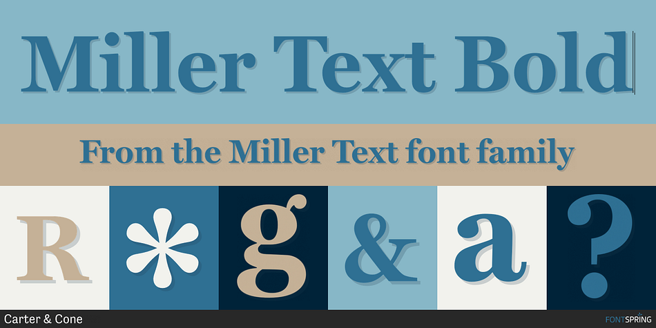 Miller Text Bold Font