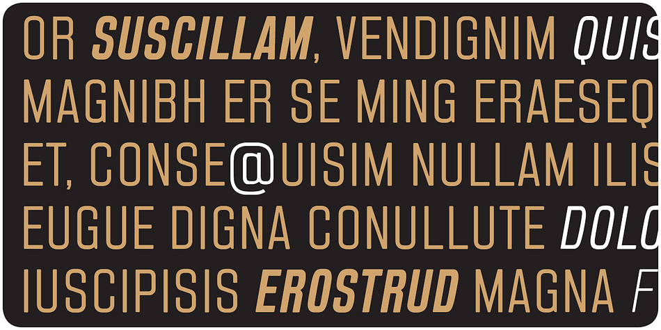 Blop 77 font family example.