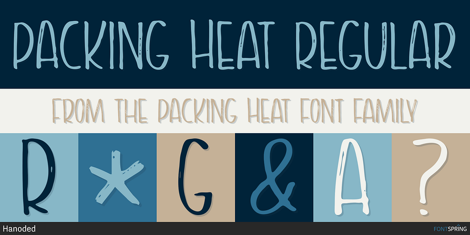 Packing Heat Regular Font
