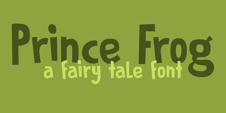 Prince Frog started out as an attempt to ‘pimp’ the Rabbit On The Moon font.