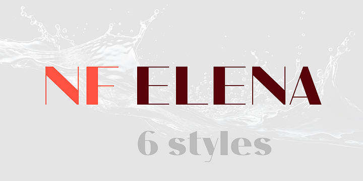 NF Elena font family by NicolassFonts