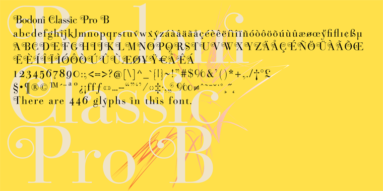 I have added a set of elegant Swashes (B) and 2 alternating uppercase swirly Initials (C) as well as two lowercase end-letters (D).