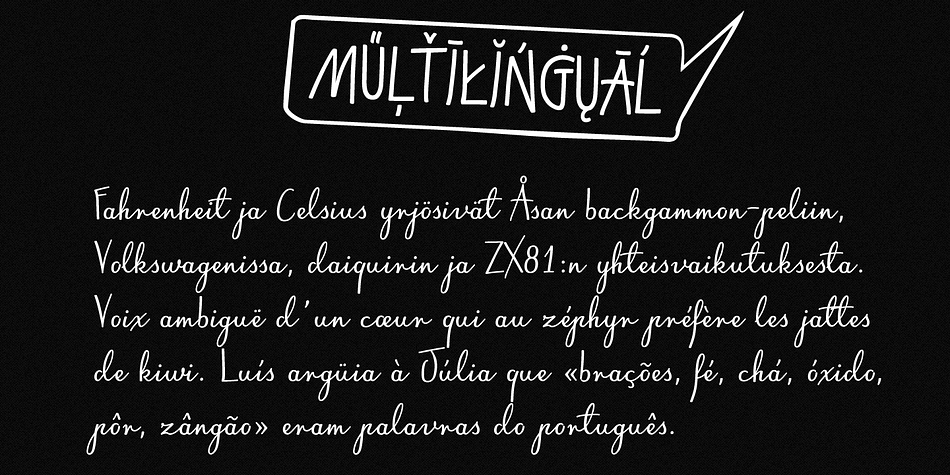 Gwidon Caps is all capital letter font which include 2 version for each letter, easily reachable through keyboard upper and lower keys.