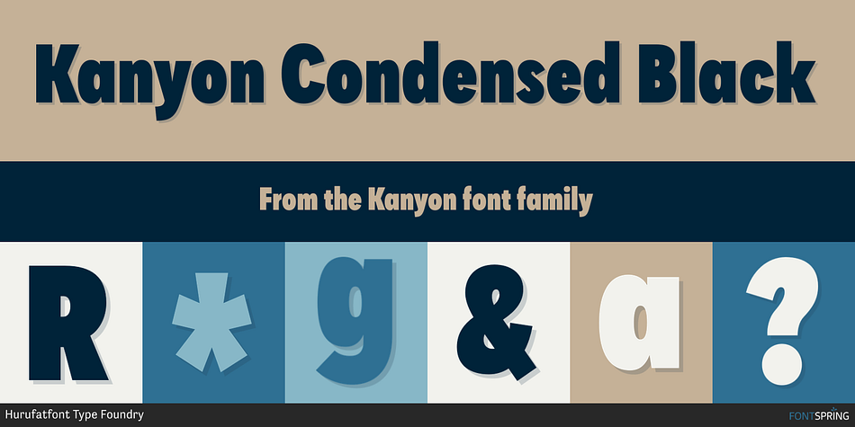 Kanyon Condensed Black Font