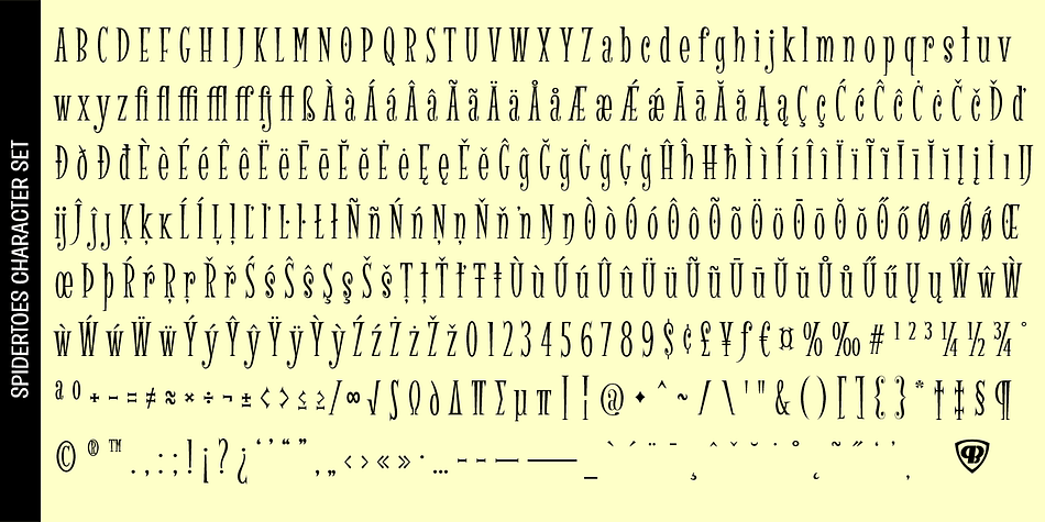 Displaying the beauty and characteristics of the Spidertoes PB font family.