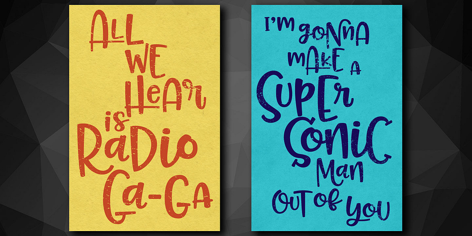 Emphasizing the favorited Pinsetter font family.