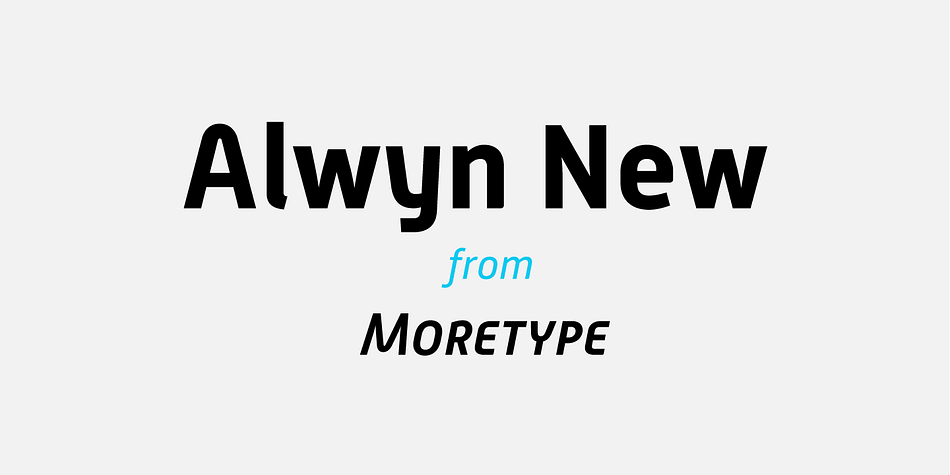 Alwyn New is the refurbished version of Alwyn, originally released in 2005.