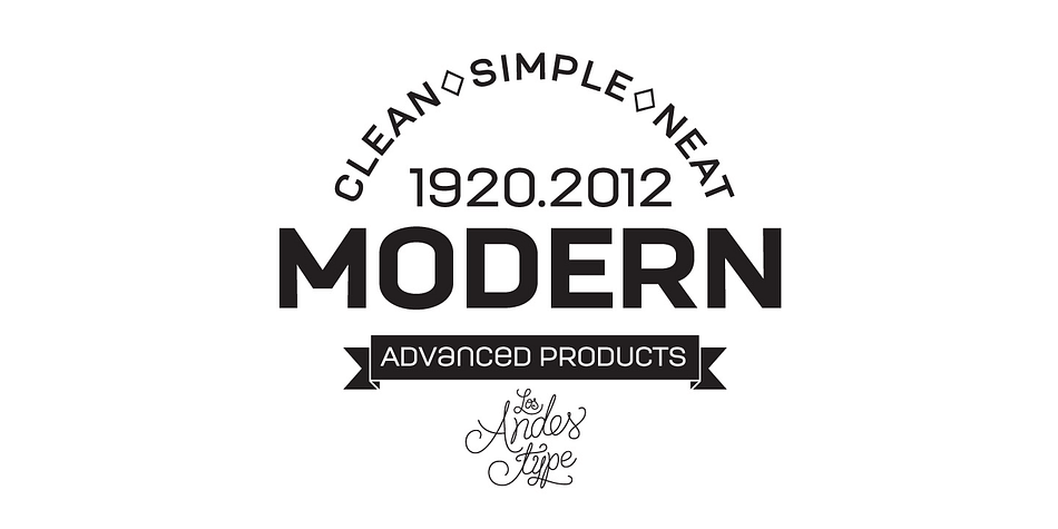 Moderna is a sixteen font, sans serif and display sans family by Los Andes Type.