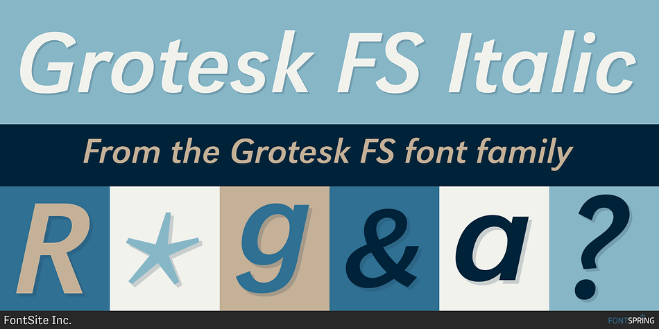 Grotesk FS Italic Font