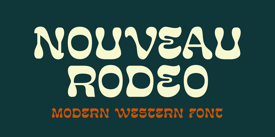 A spirited font that lassoes the Wild West with a playful retro twist.