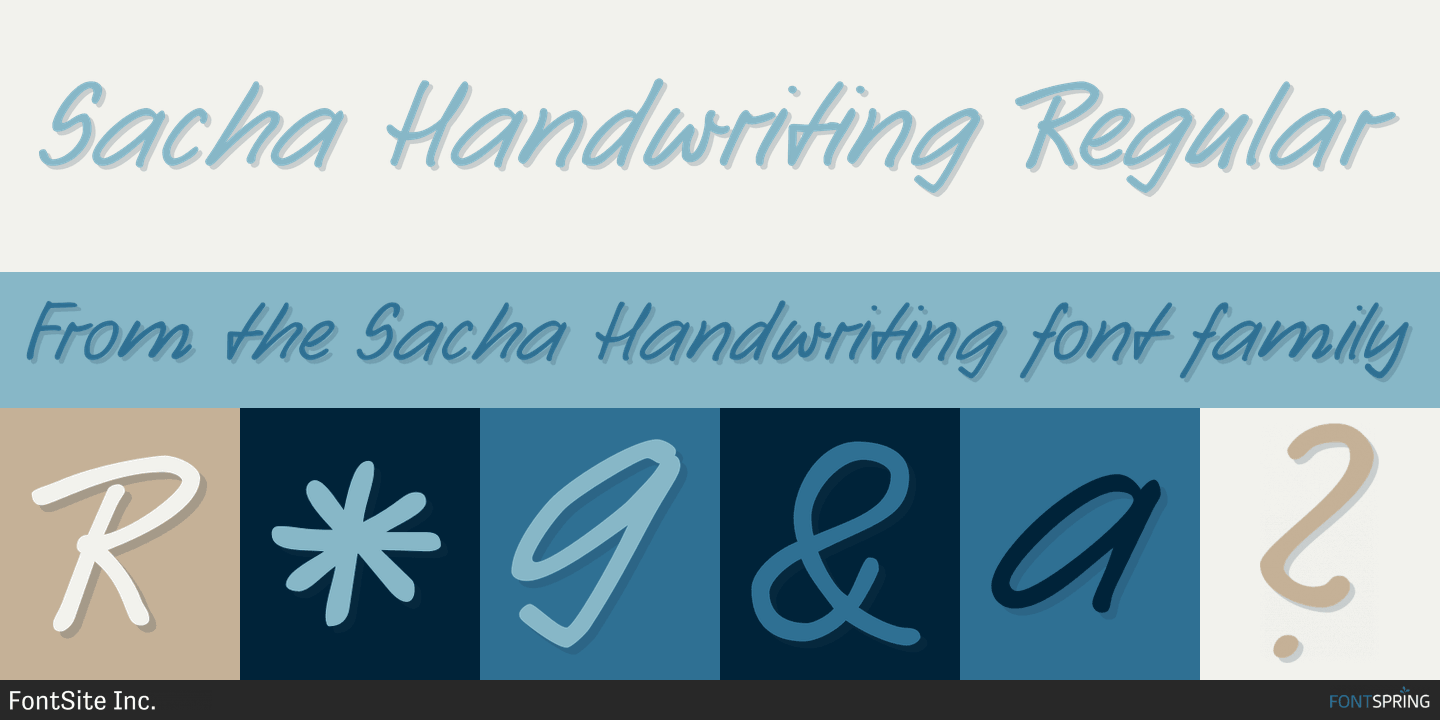 Sacha Handwriting Font