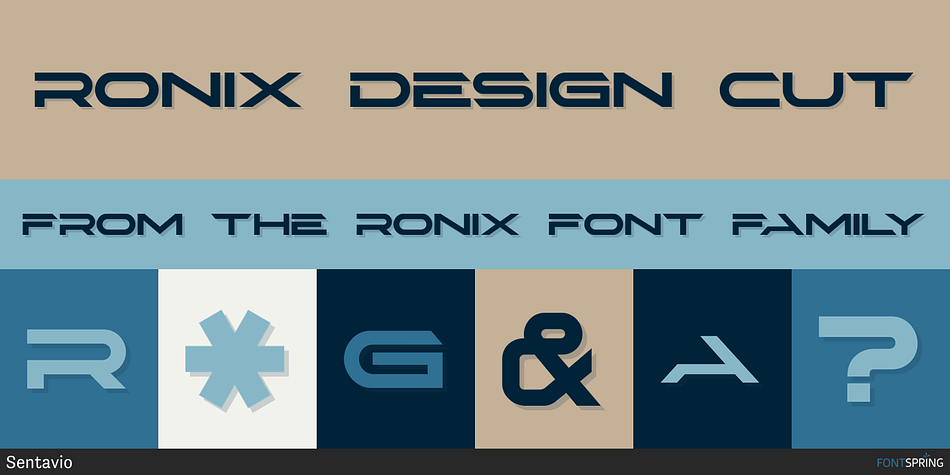 Ronix Design Cut Font