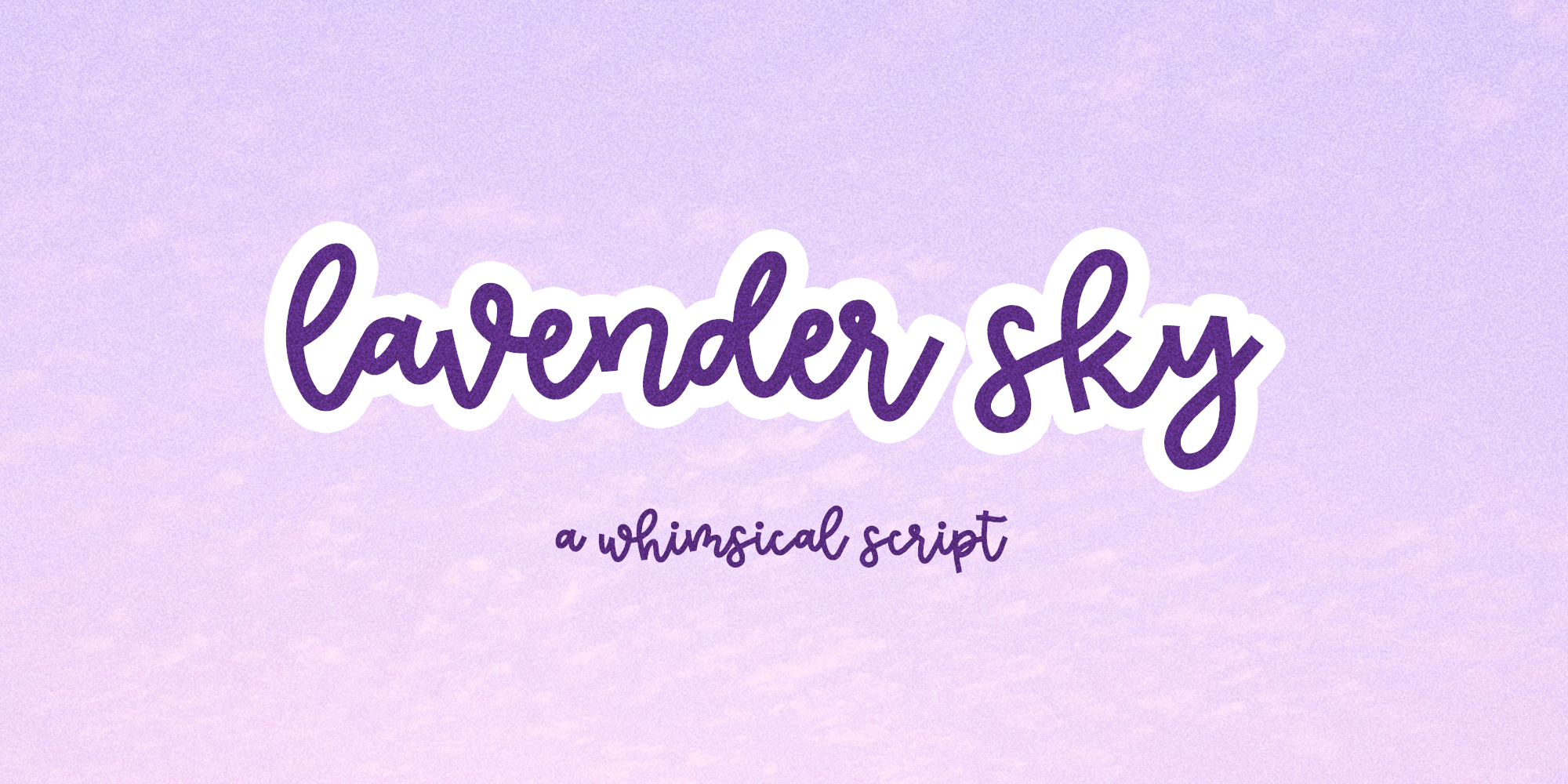 Lavender Sky Script Font