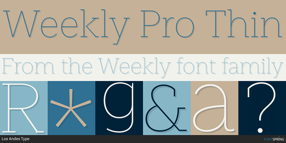 Weekly Pro Font