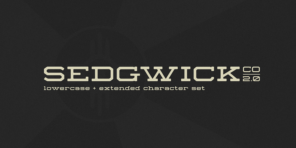 A steam powered typeface meets modern style.