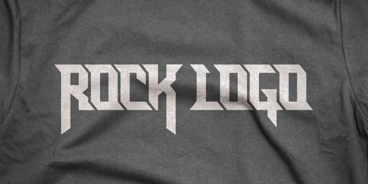 Rock Logo inspirit by old cool rock/metall band logos.