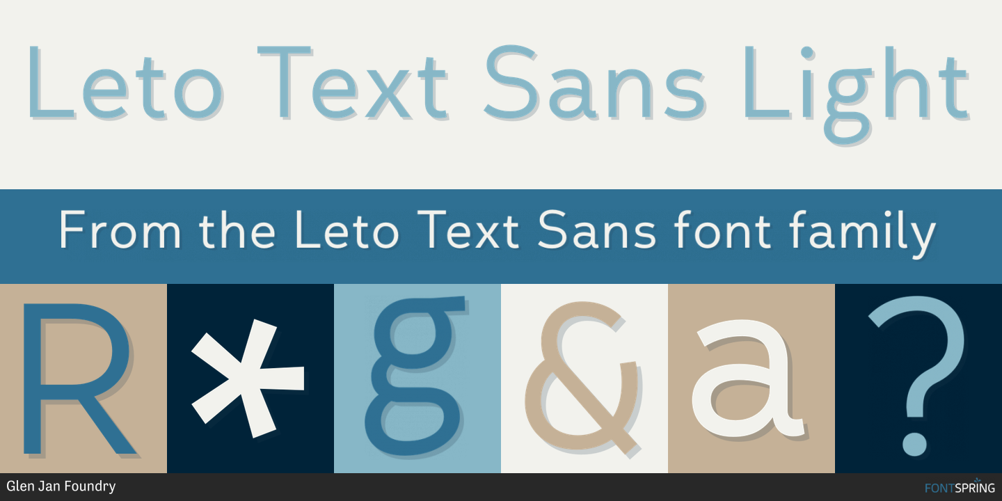 Fonts similar to Leto Text Sans