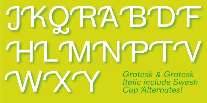 Stebl Slab is a complementary slab serif based on the idea that traditional slab serif types are based on a grotesk skeleton more than a traditional serifed framework.