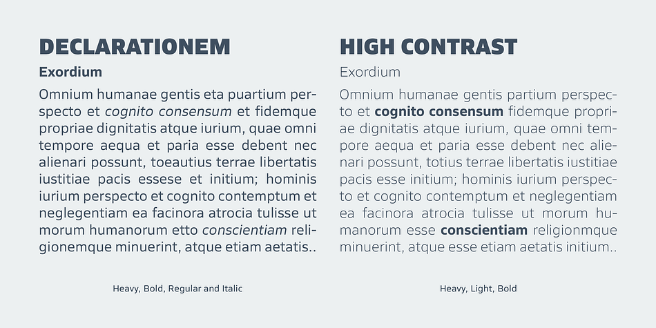 Highlighting the Siro font family.