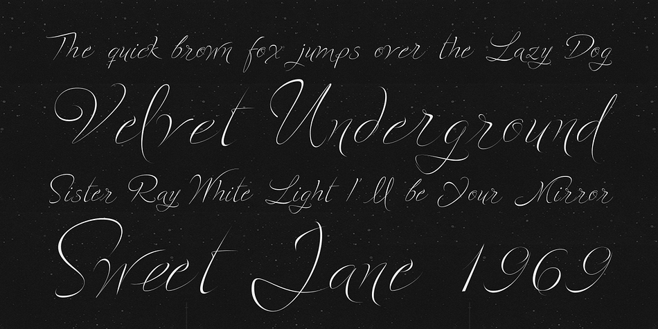 Rhythmical and full of grace, Starburst is the best fusion between calligraphy and typography.