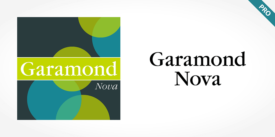 Displaying the beauty and characteristics of the Garamond Nova Pro font family.