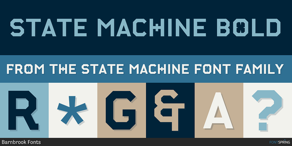 State Machine Bold Font