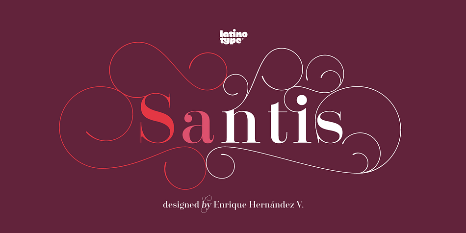Santis is a multiface type, special for logos, brands, magazines and editorial world.