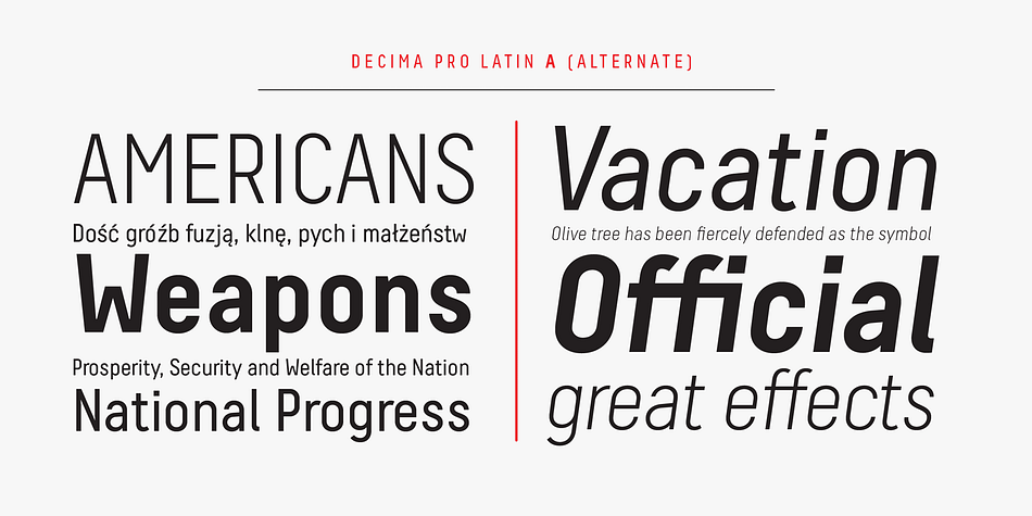Typeface is released in OpenType format with some OpenType features.