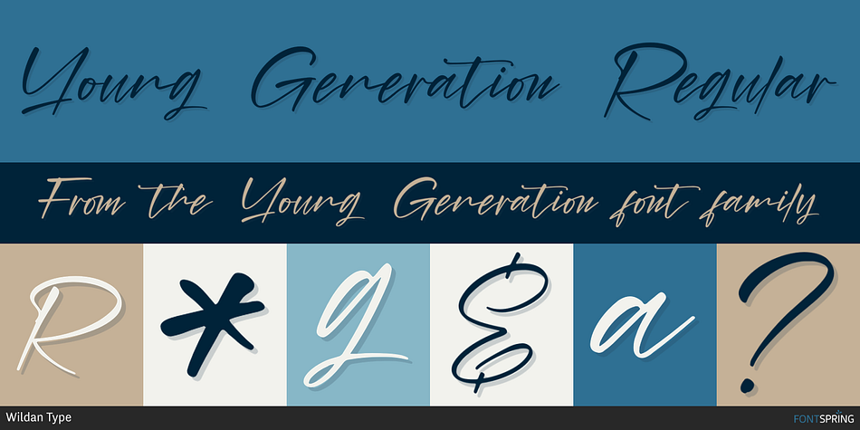Young Generation Regular Font