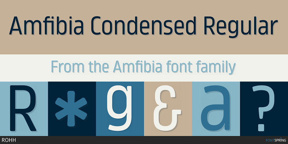 Amfibia Condensed Regular Font