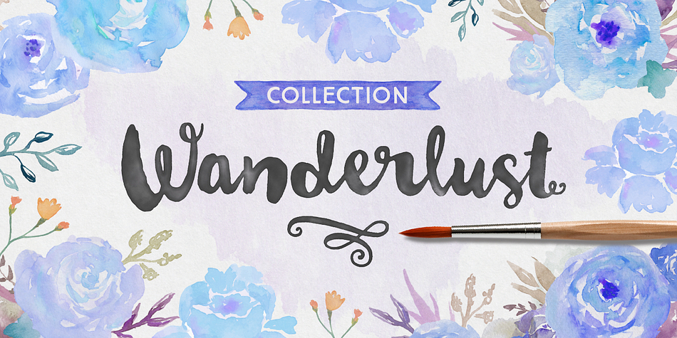 Wanderlust Letters has returned, but now offered in a beautiful collection of hand painted scripts.
