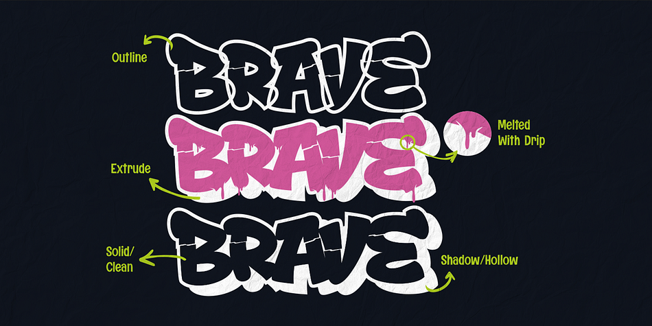 Drop Shade Font