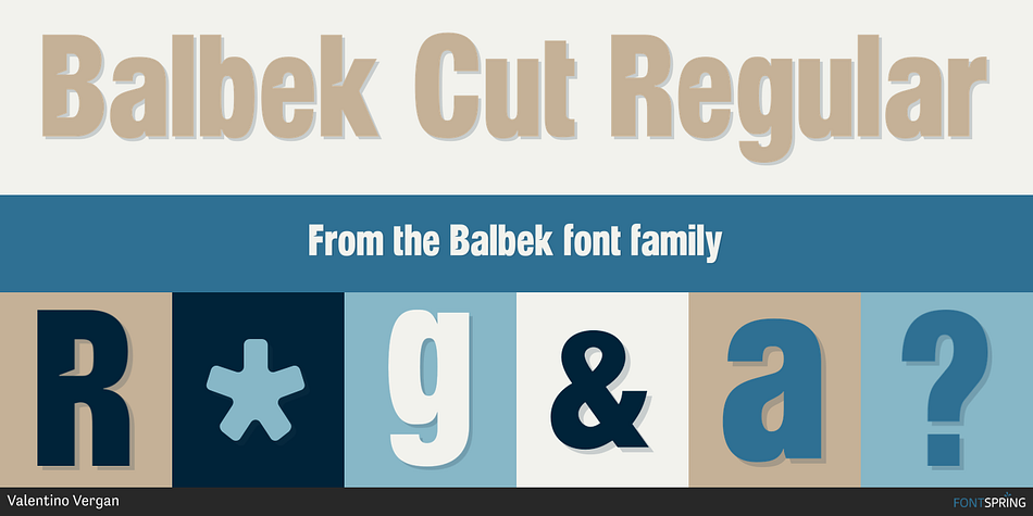 Balbek Cut Regular Font
