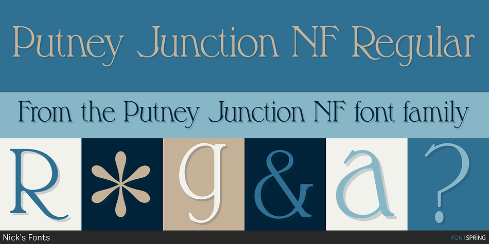 Putney Junction NF Font