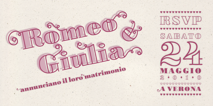 (Please make sure your software supports OpenType if you wish to use the advanced features.)

Get both the outline and the filled version and go crazy on creative layering and endless possibilities.