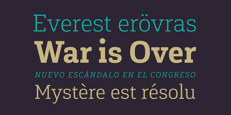 The result is a very functional font with a contemporary design and highly readable at small sizes.