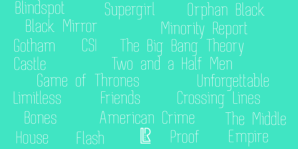 Highlighting the Resneo font family.